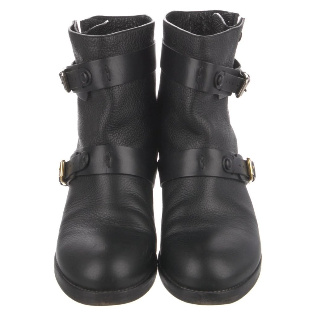 CHLOÉ Leather Moto Boots